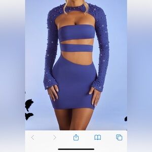 Oh polly blue sequin dress💙🦋